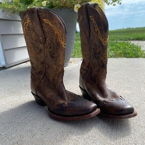 Tony Lama Women’s Bark Santa Fe Square Toe Western Boots